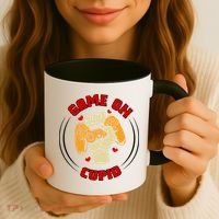 Game On Cupid Video Gaming Valentine Coffee Mug thumb 3