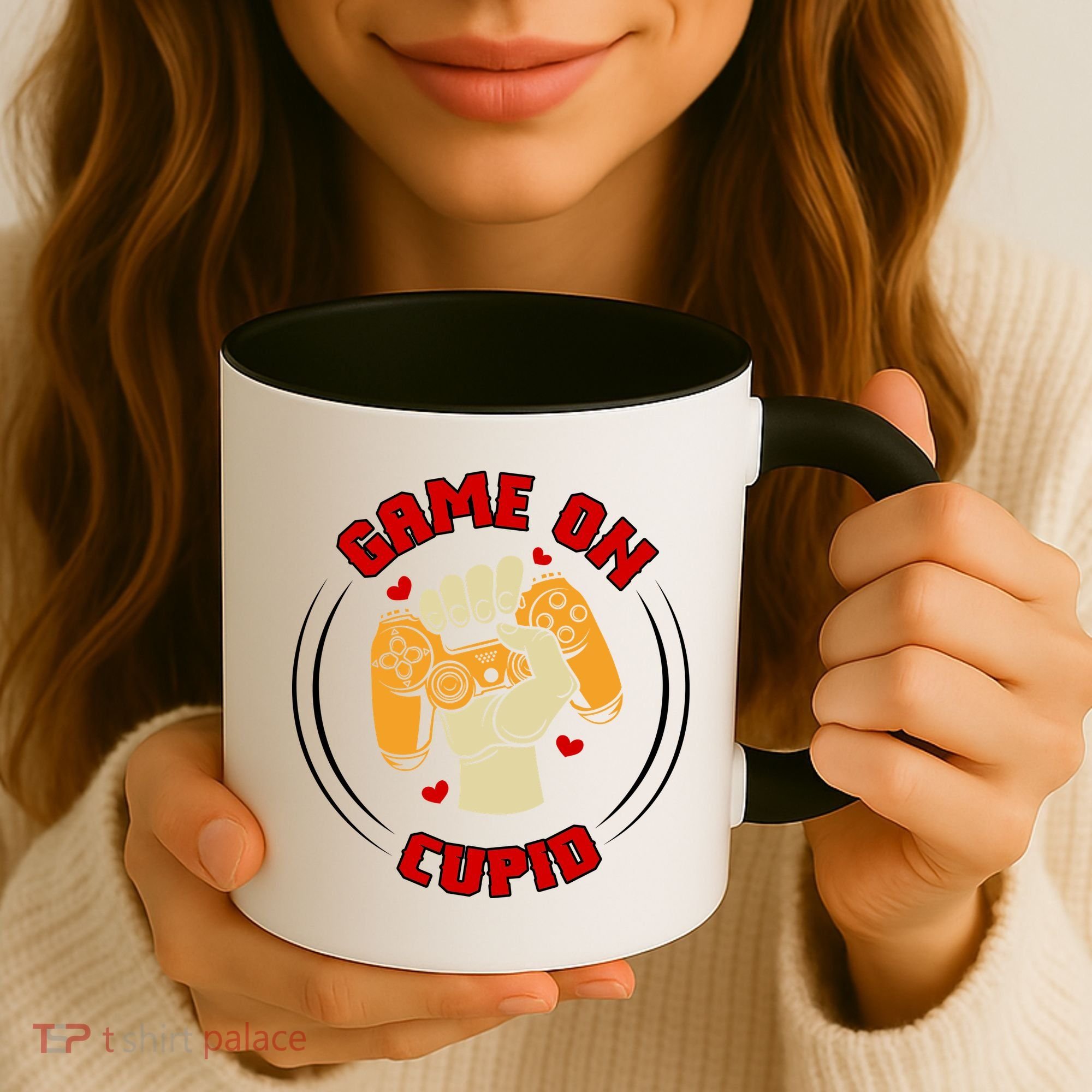 Game On Cupid Video Gaming Valentine Coffee Mug