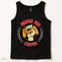 Game On Cupid Video Gaming Valentine Tank Top thumb 2