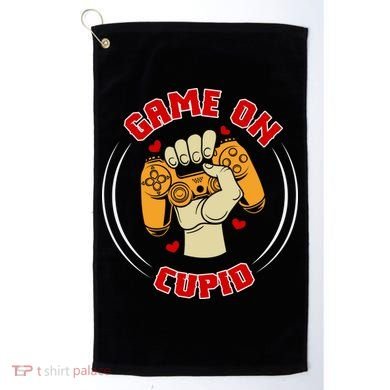 Game On Cupid Video Gaming Valentine Golf Towel