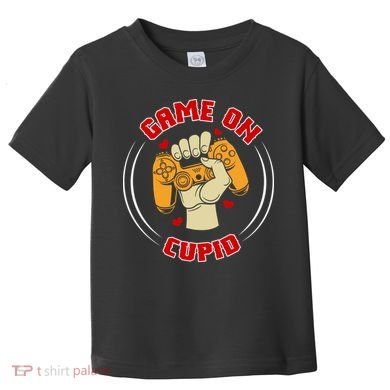 Game On Cupid Video Gaming Valentine Toddler T-Shirt