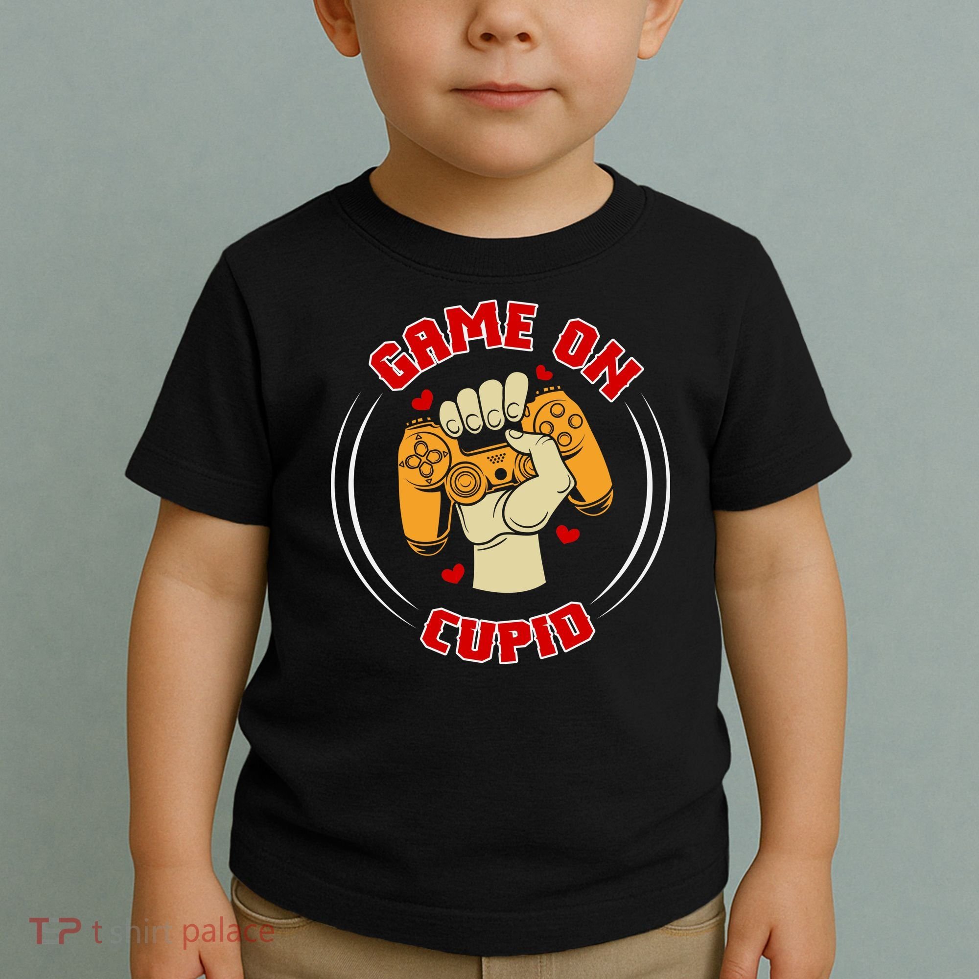 Game On Cupid Video Gaming Valentine Toddler T-Shirt