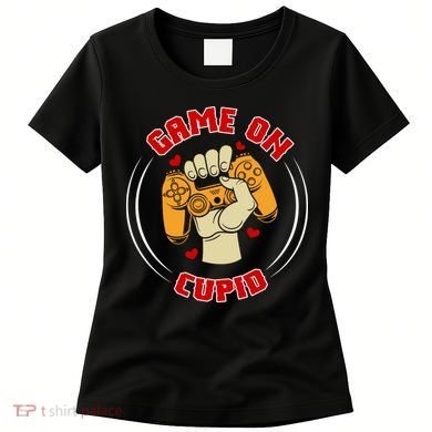 Game On Cupid Video Gaming Valentine Women's T-Shirt