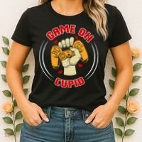 Game On Cupid Video Gaming Valentine Women's T-Shirt thumb 2