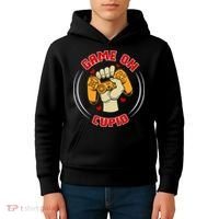 Game On Cupid Video Gaming Valentine Kids Hoodie thumb 4