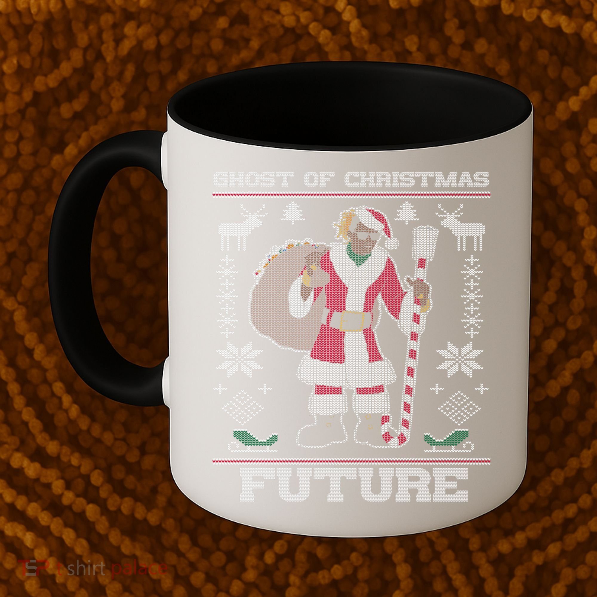 Ghost Of Christmas Future Ugly Christmas Sweater Rap Coffee Mug