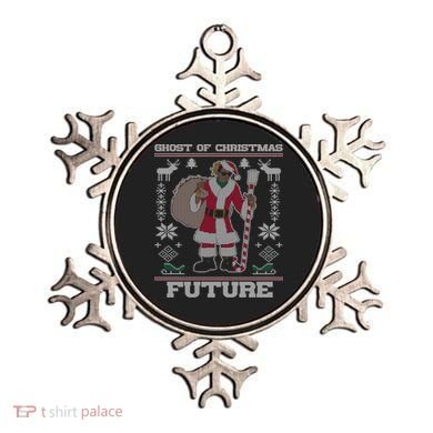 Ghost Of Christmas Future Ugly Christmas Sweater Rap Ornament