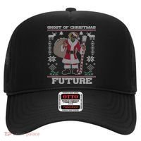 Ghost Of Christmas Future Ugly Christmas Sweater Rap Hat thumb 0