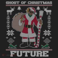 Ghost Of Christmas Future Ugly Christmas Sweater Rap Hat thumb 2
