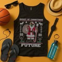 Ghost Of Christmas Future Ugly Christmas Sweater Rap Tank Top thumb 4