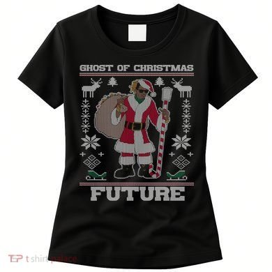 Ghost Of Christmas Future Ugly Christmas Sweater Rap Women's T-Shirt