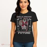 Ghost Of Christmas Future Ugly Christmas Sweater Rap Women's T-Shirt thumb 4