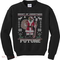 Ghost Of Christmas Future Ugly Christmas Sweater Rap Kids Sweatshirt thumb 0