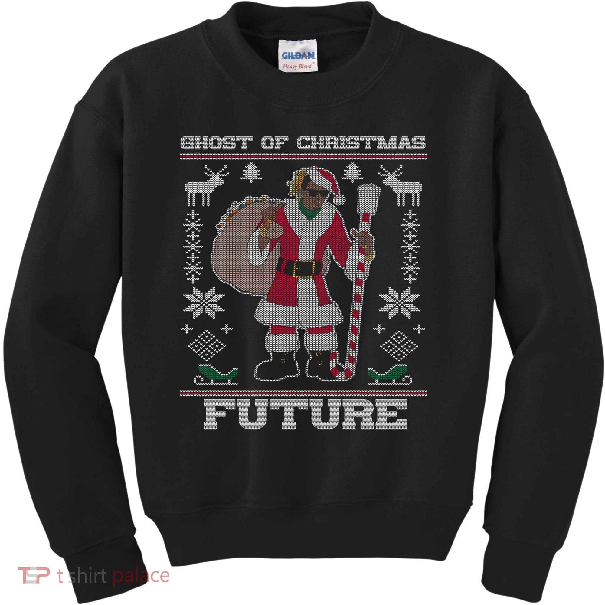 Ghost Of Christmas Future Ugly Christmas Sweater Rap Kids Sweatshirt