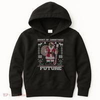 Ghost Of Christmas Future Ugly Christmas Sweater Rap Kids Hoodie thumb 0