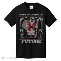 Ghost Of Christmas Future Ugly Christmas Sweater Rap Kids T-Shirt thumb 0