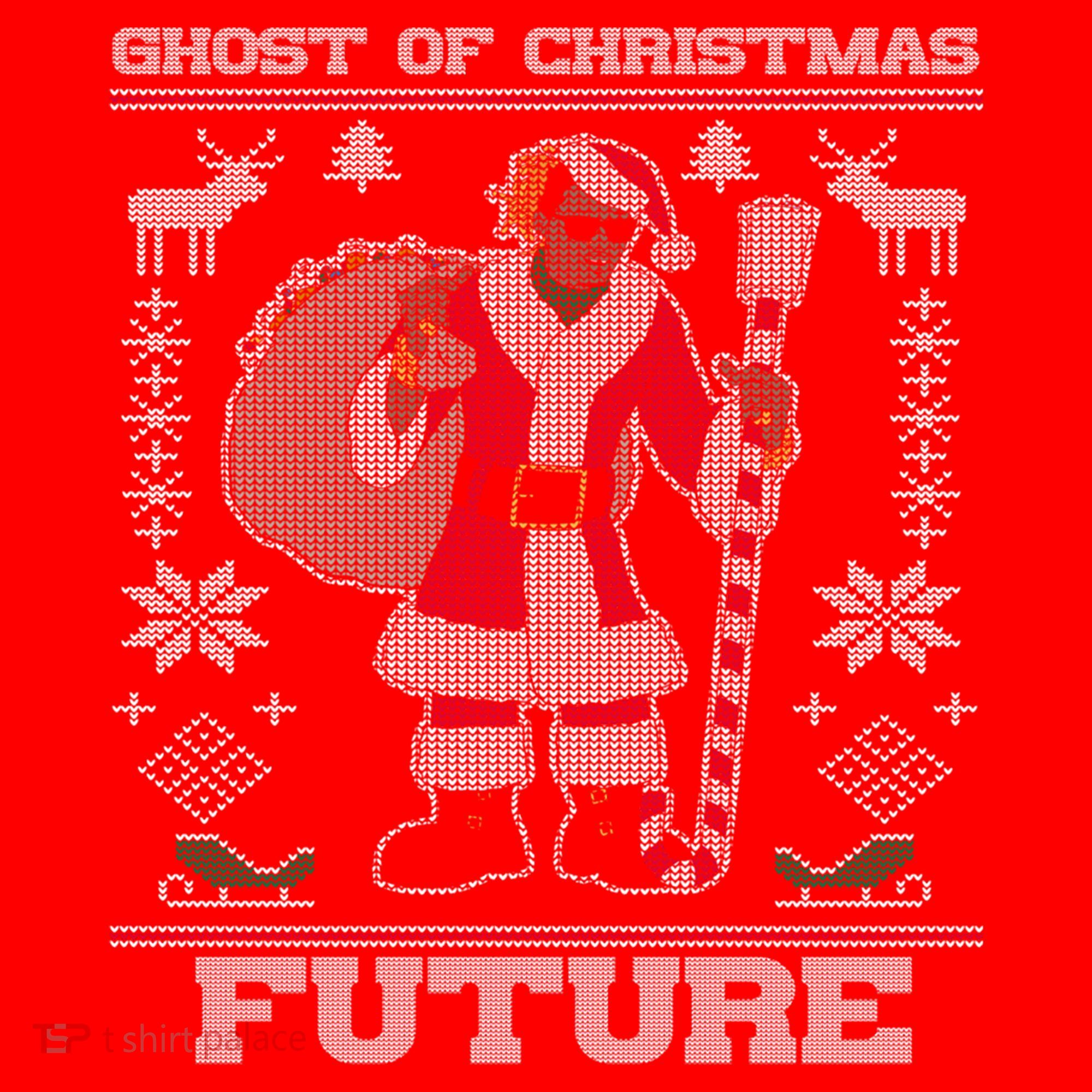 Ghost Of Christmas Future Ugly Christmas Sweater Rap Santa Hat