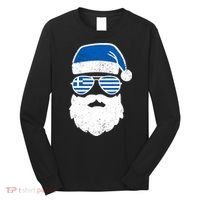 Greek Orthodox Christmas Santa Claus Greece Flag Greek Long Sleeve Shirt thumb 0
