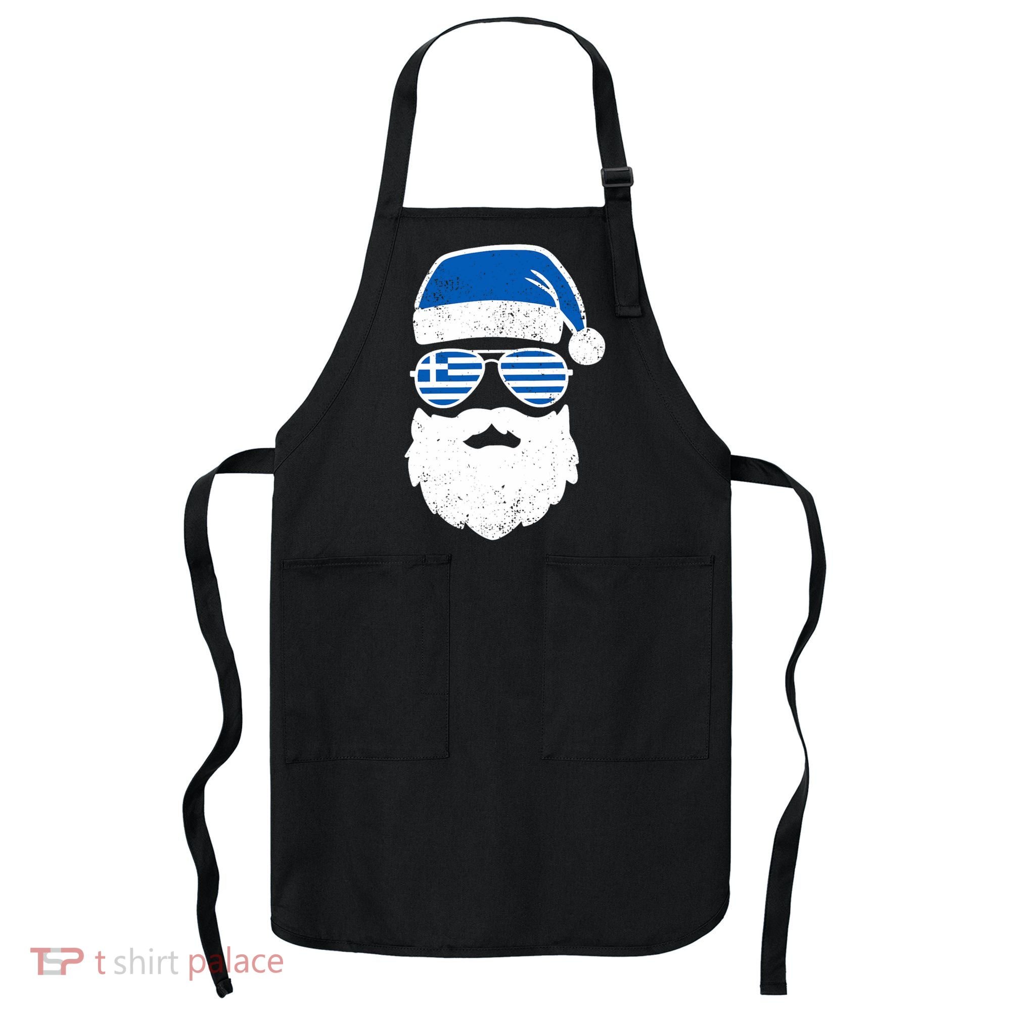 Greek Orthodox Christmas Santa Claus Greece Flag Greek Apron