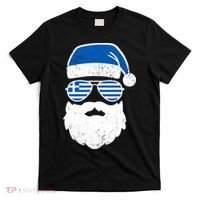 Greek Orthodox Christmas Santa Claus Greece Flag Greek T-Shirt thumb 0
