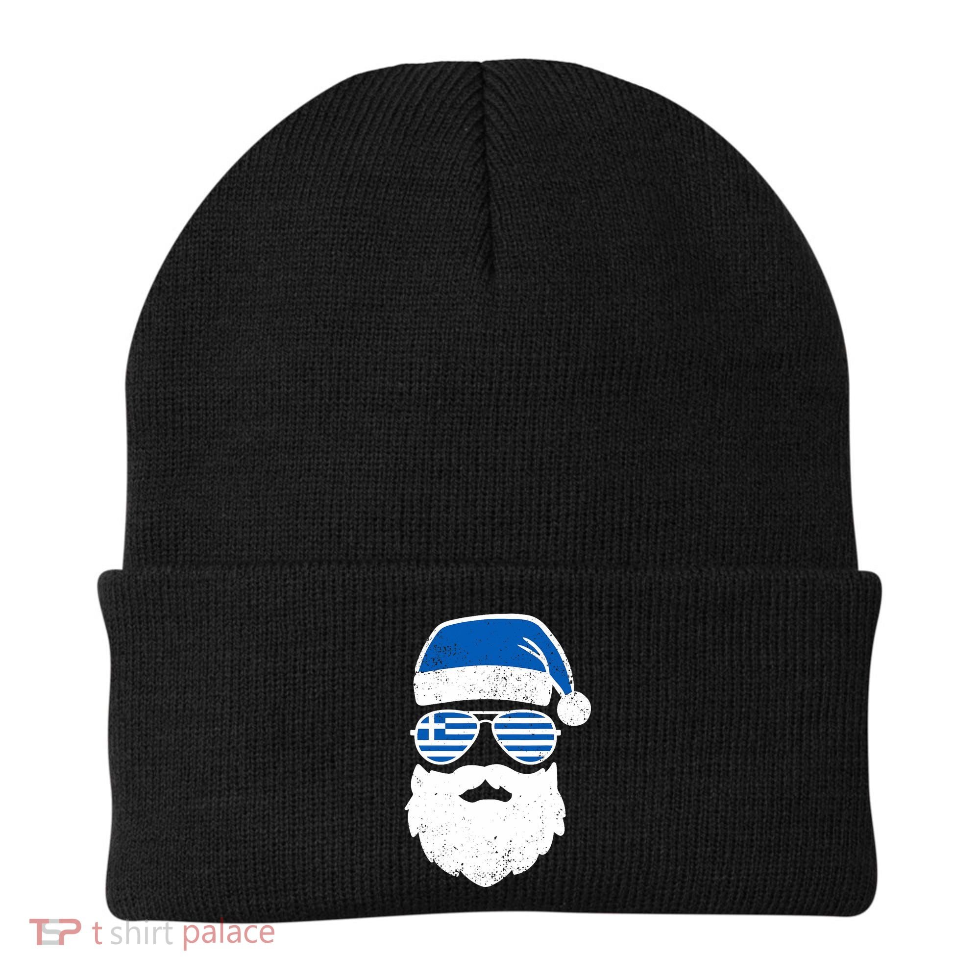 Greek Orthodox Christmas Santa Claus Greece Flag Greek Beanie