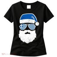 Greek Orthodox Christmas Santa Claus Greece Flag Greek Women's T-Shirt thumb 0