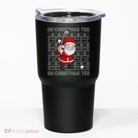 Golf Oh Christmas Santa Claus Golfer Tumbler thumb 0