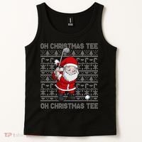 Golf Oh Christmas Santa Claus Golfer Tank Top thumb 2