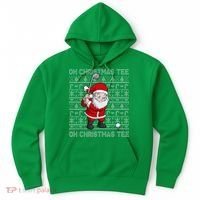 Golf Oh Christmas Santa Claus Golfer Hoodie thumb 0