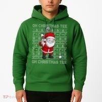 Golf Oh Christmas Santa Claus Golfer Hoodie thumb 2