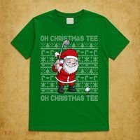Golf Oh Christmas Santa Claus Golfer T-Shirt thumb 5