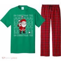 Golf Oh Christmas Santa Claus Golfer Pajama Set thumb 0