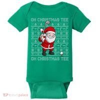 Golf Oh Christmas Santa Claus Golfer Baby Bodysuit thumb 0