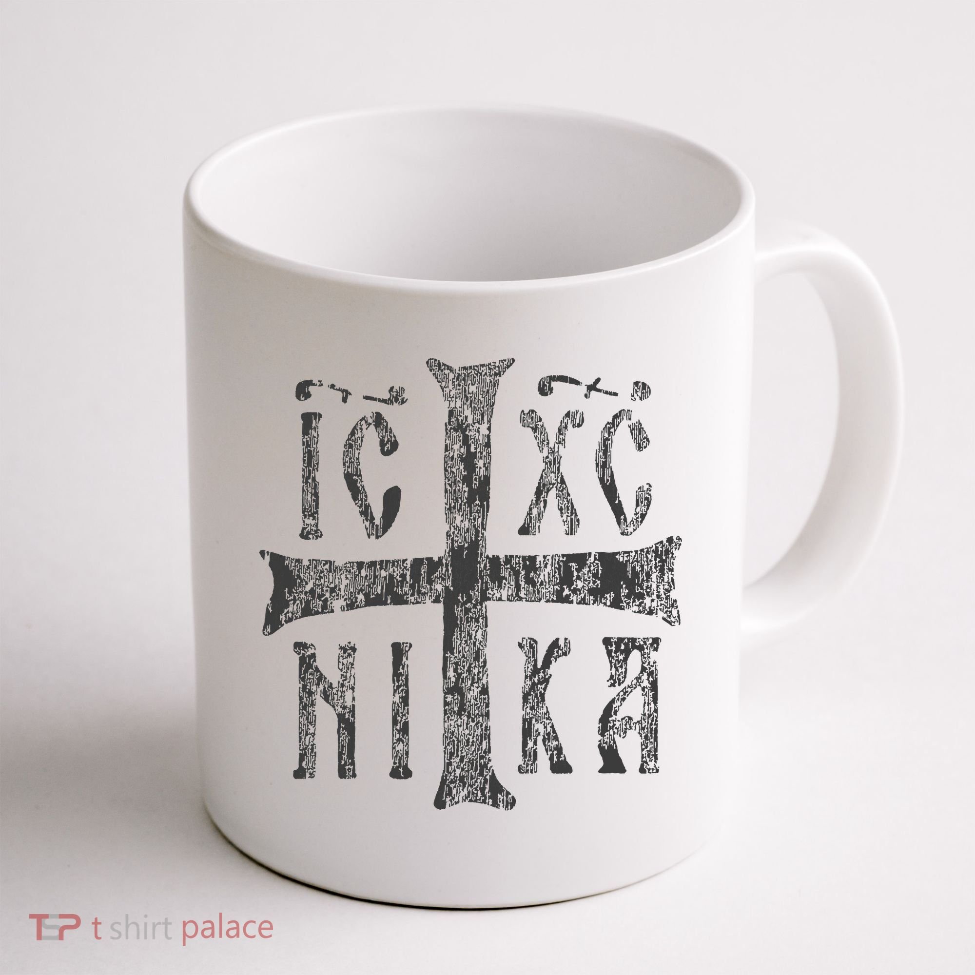 Greek Orthodox Cross Christogram Icxc Nika Jesus Christ Coffee Mug