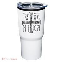 Greek Orthodox Cross Christogram Icxc Nika Jesus Christ Tumbler thumb 0