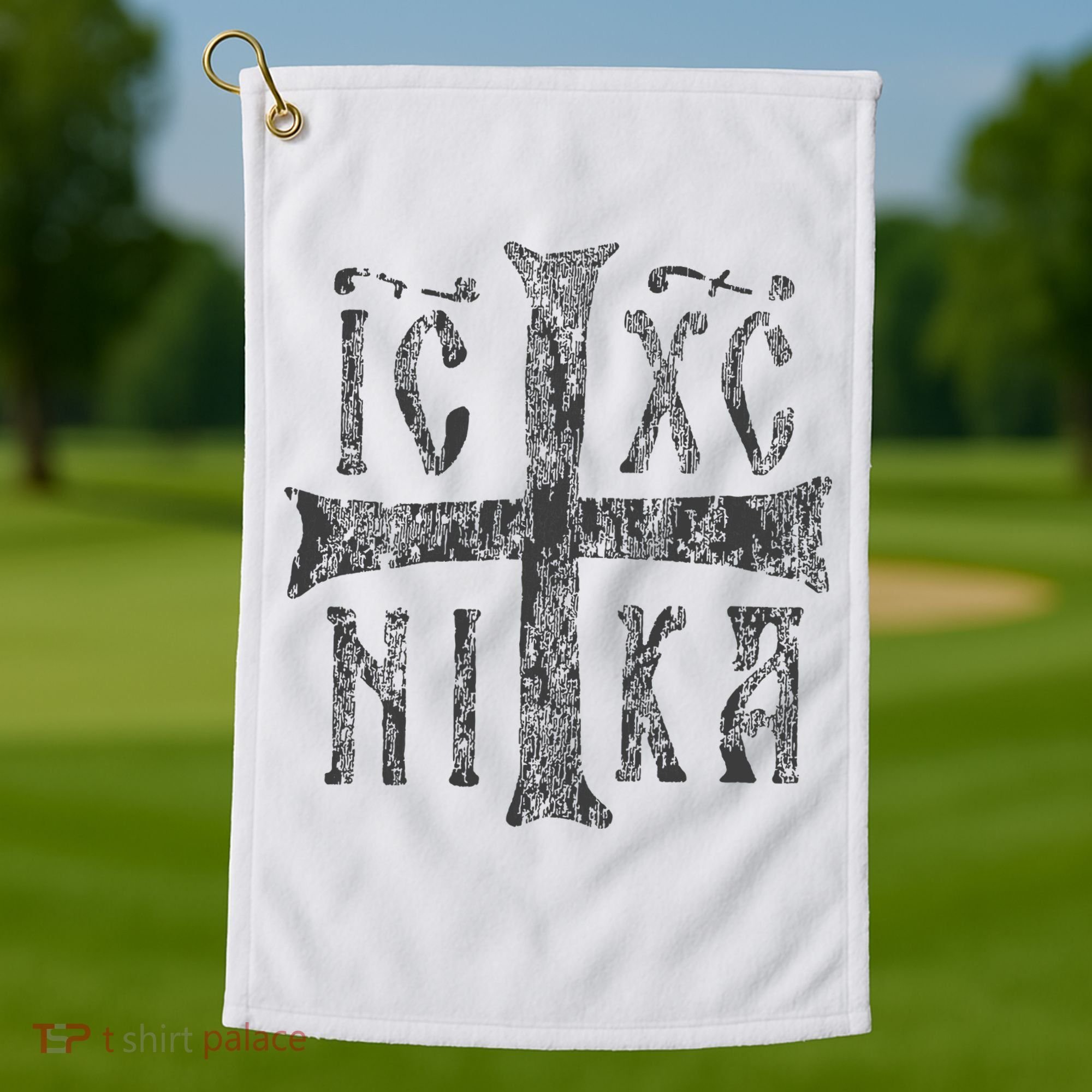 Greek Orthodox Cross Christogram Icxc Nika Jesus Christ Golf Towel