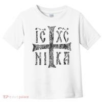 Greek Orthodox Cross Christogram Icxc Nika Jesus Christ Toddler T-Shirt thumb 0