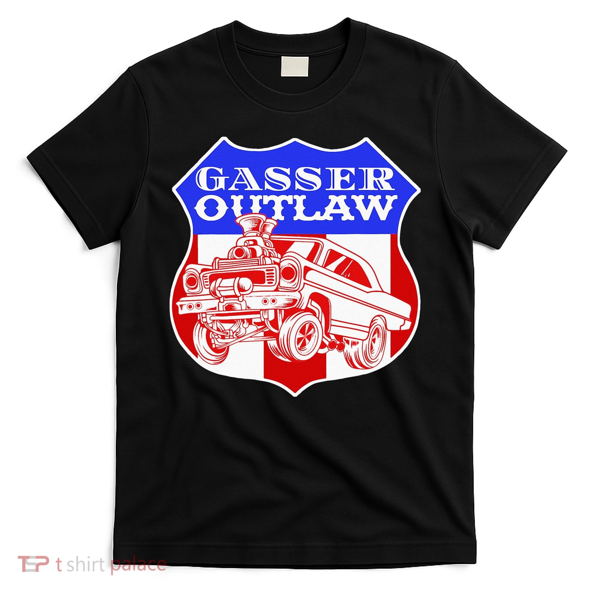 Gasser Outlaw Class Vintage Drag Racing Race Car T-Shirt