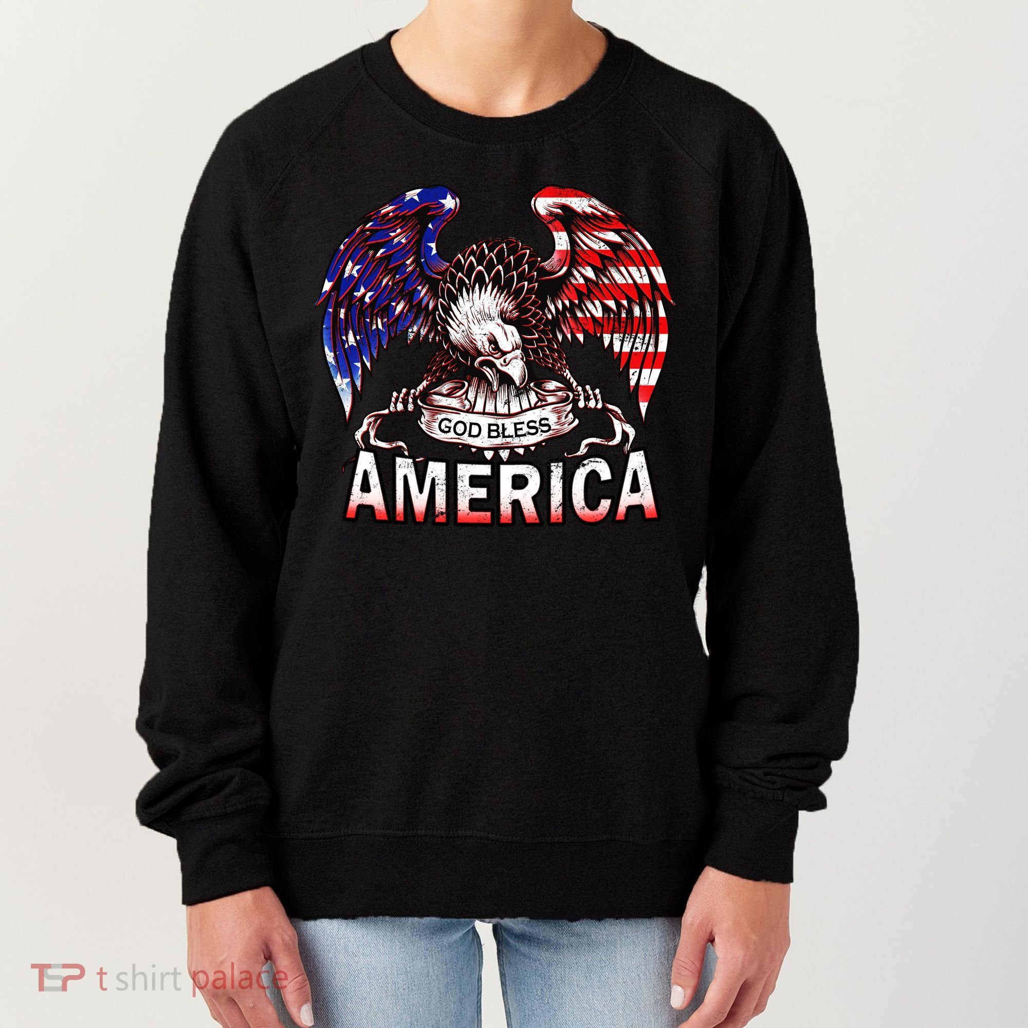 God Bless America Women's Sweatshirt