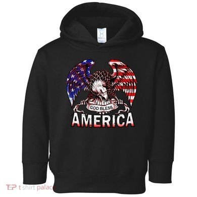God Bless America Toddler Hoodie