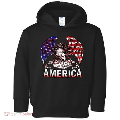 God Bless America Toddler Hoodie