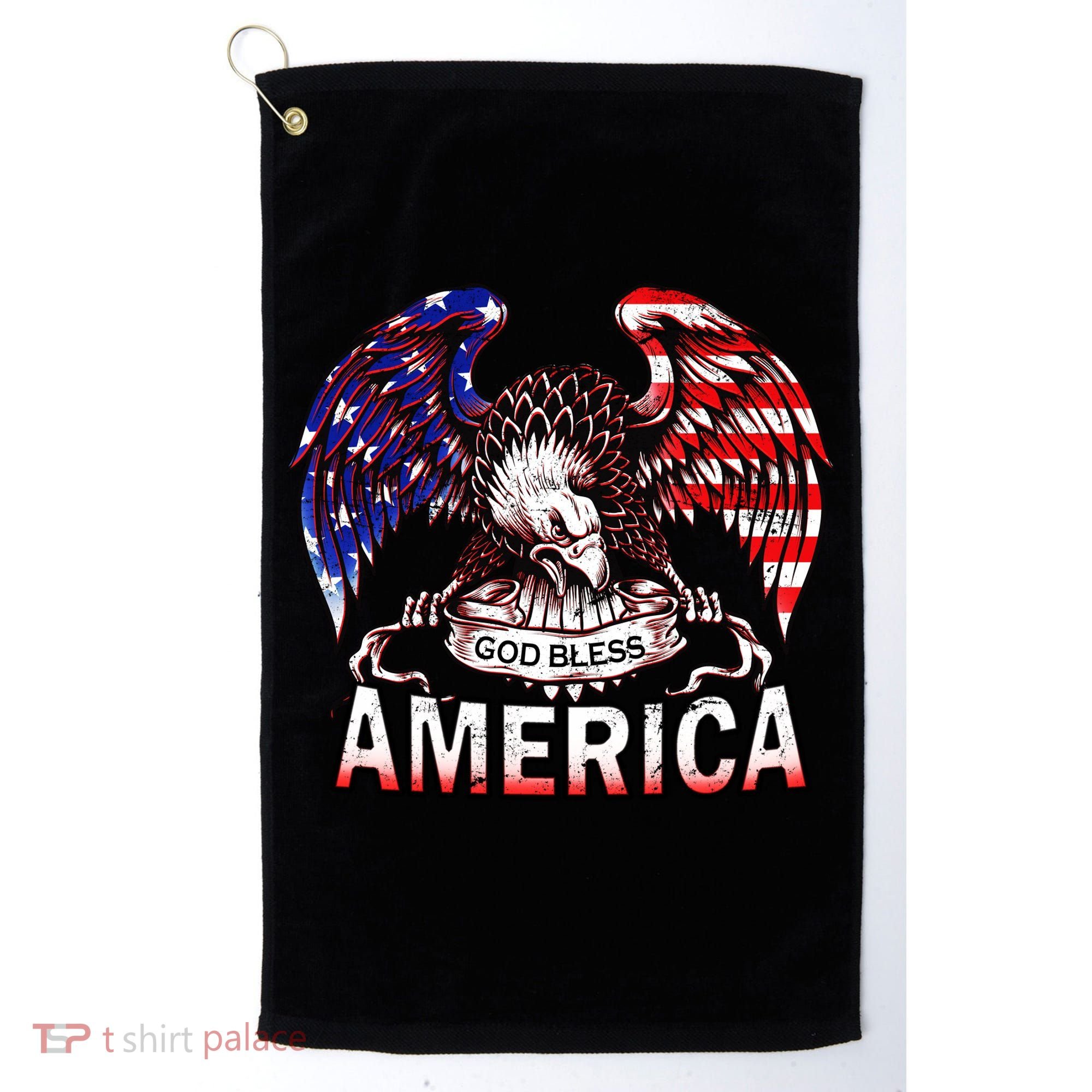 God Bless America Golf Towel