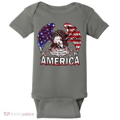 God Bless America Baby Bodysuit