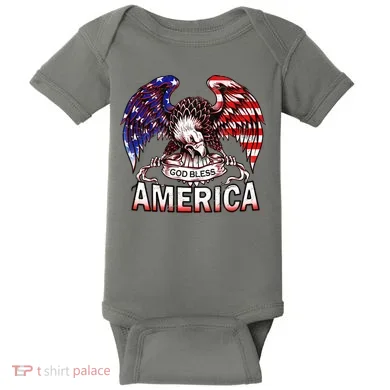 God Bless America Baby Bodysuit