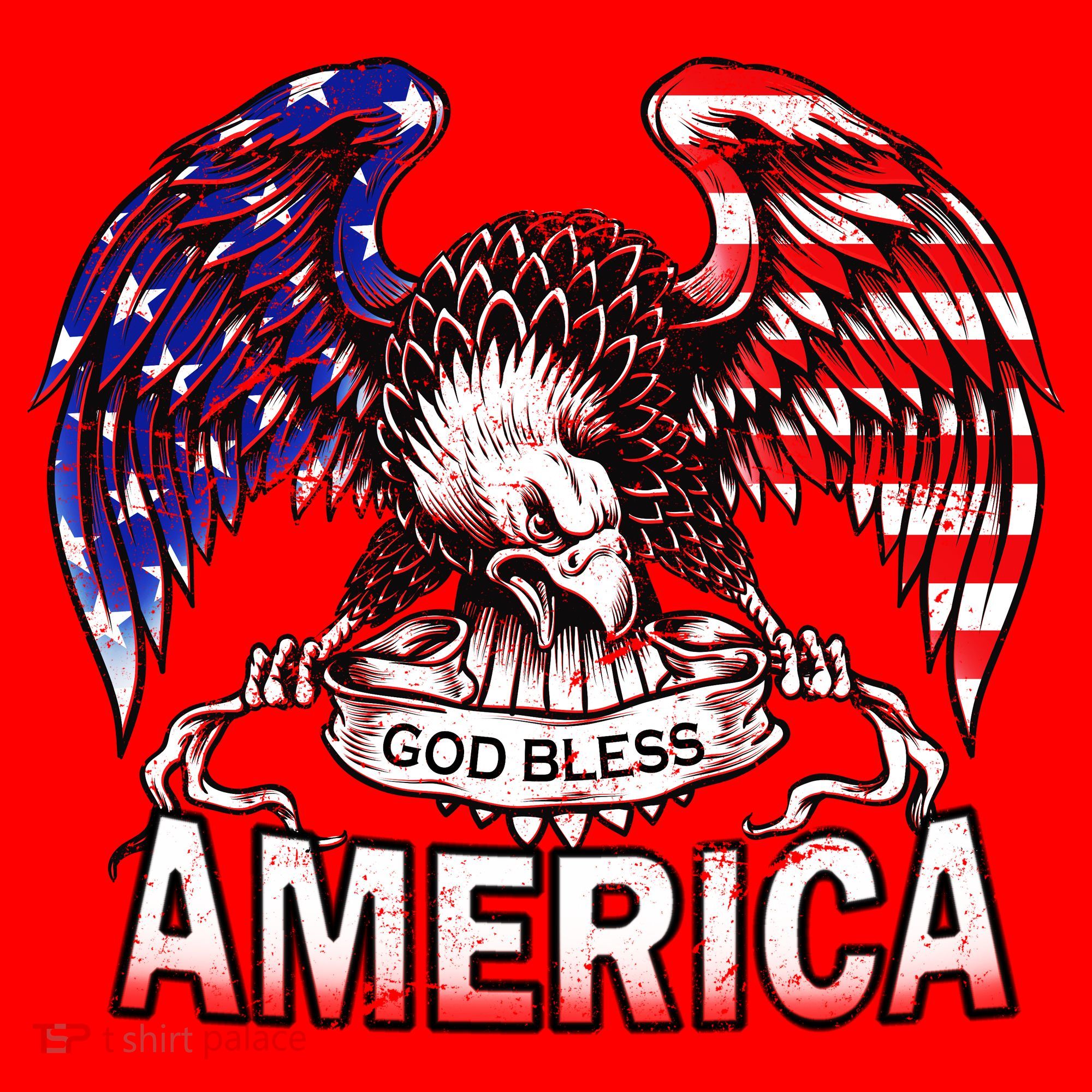 God Bless America Santa Hat