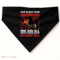 God Bless Firefighters USA-Made Doggie Bandana thumb 0