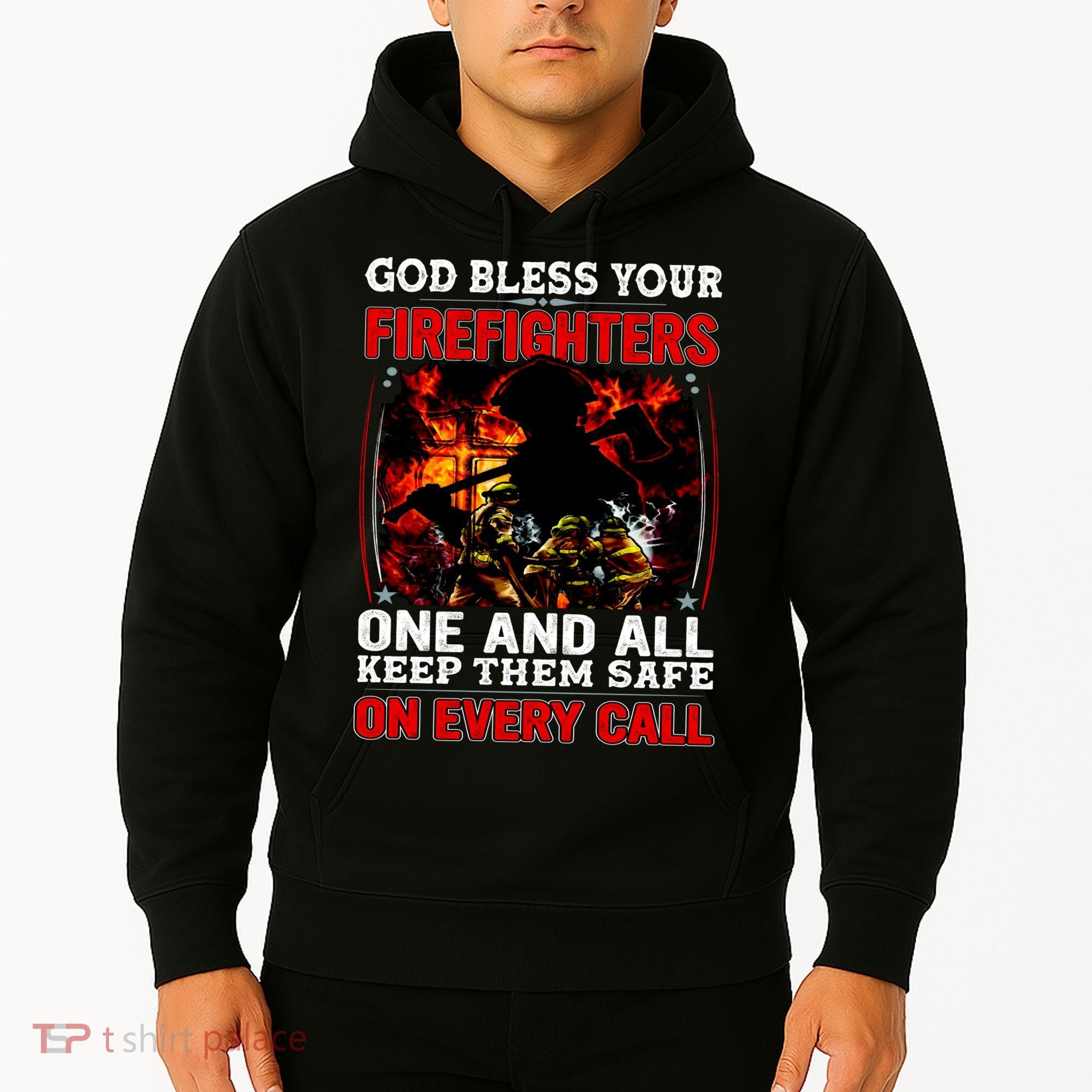 God Bless Firefighters Hoodie