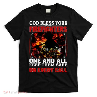 God Bless Firefighters T-Shirt