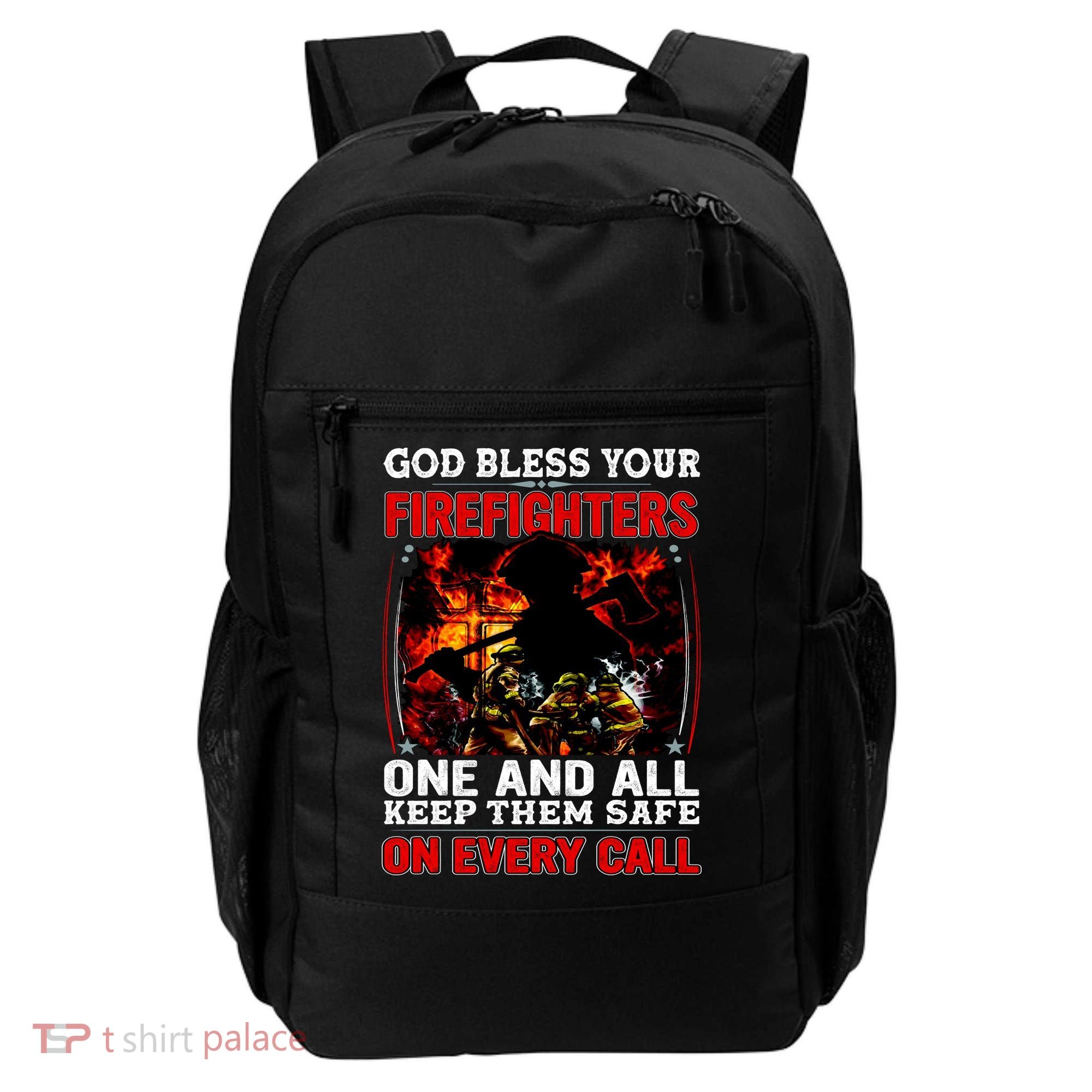 God Bless Firefighters Backpack
