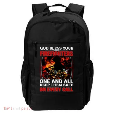 God Bless Firefighters Backpack